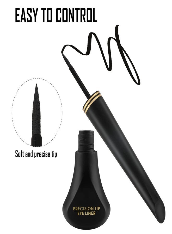 Boobeen 2pcs Black Ink Liner, Liquid Eyeliner Makeup Waterproof Eyeliner Pen Long Lasting, Precision Brush Tip, Goes on Smoothly - Image 2