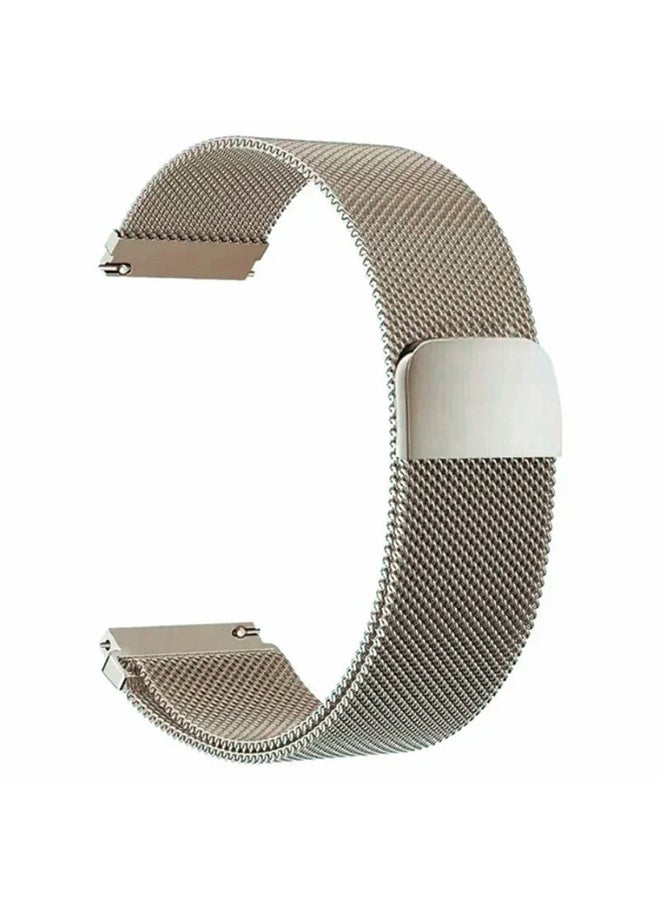O Ozone Milanese Single Loop Band For CMF by Nothing Watch Pro Watchband Bracelet, Metal Mesh Magnetic Folding Buckle  Replacement Straps- Classic Gold  - Image 1