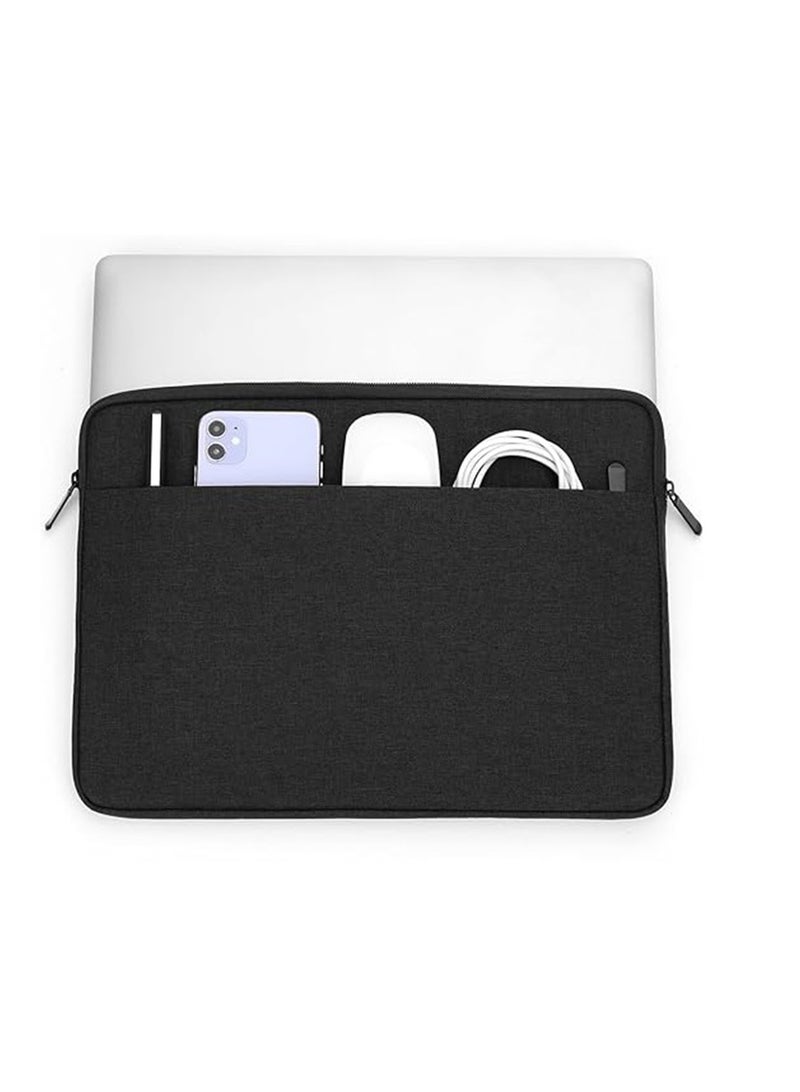 Lightweight Laptop Sleeve Bag with Pocket - Black - Image 1