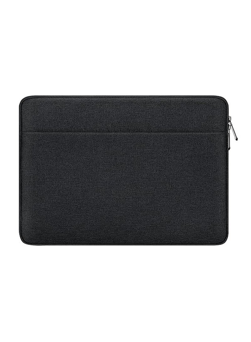 Lightweight Laptop Sleeve Bag with Pocket - Black - Image 2