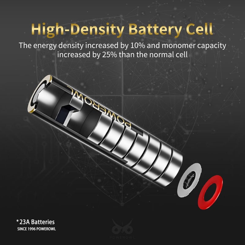 High Capacity A23 Batteries 6 Pack, Premium Alkaline 21/23 23A 12V Battery - Image 2