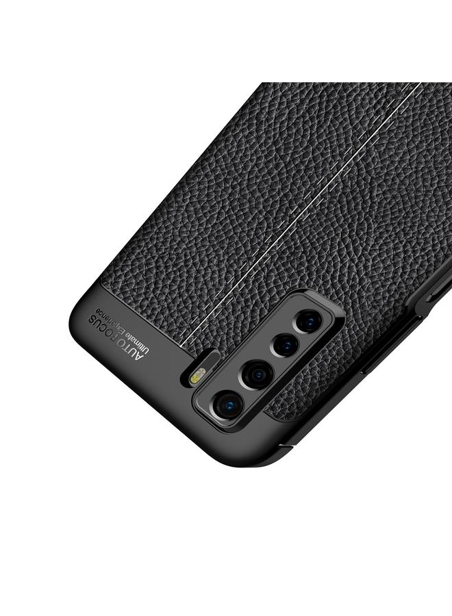اس-توب جراب لهاتف Huawei Nova 7 SE مصنوع من مادة TPU الليتشي المقاومة للصدمات - Image 4
