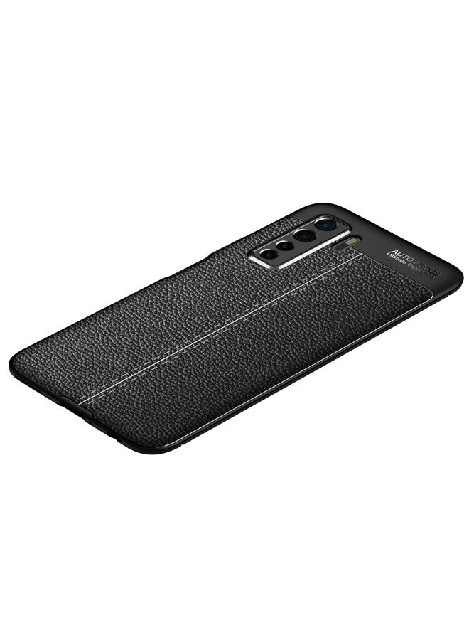 اس-توب جراب لهاتف Huawei Nova 7 SE مصنوع من مادة TPU الليتشي المقاومة للصدمات - Image 2