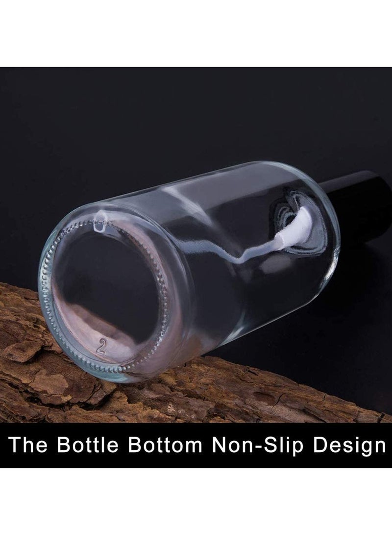 Loquat Empty Glass Spray Bottles, Tiny Spray Bottles, Fine Mist Spray, for Essential Oils, Perfume, Massage, Hair, Refillable Spray Bottles with Lids, Mini Travel Bottles, 100ml  2 Pcs, Clear - Image 3