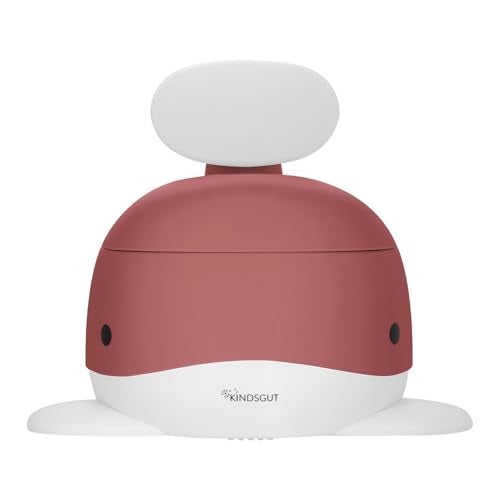 Kindsgut Potty Training Toilet in Whale Design, Designed in Germany, Potty Training in a Beautiful Design, Dusty Pink - Image 1