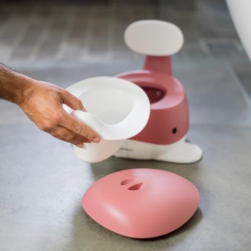 Kindsgut Potty Training Toilet in Whale Design, Designed in Germany, Potty Training in a Beautiful Design, Dusty Pink - Image 4