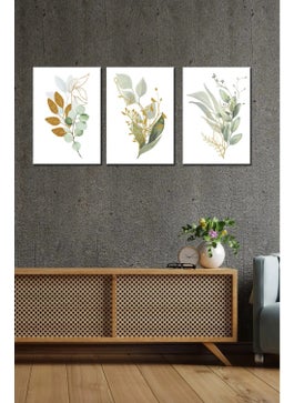 KutuTR Notpa 3-Piece Painting Set Green Tone Flowers Set 1  - Image 2