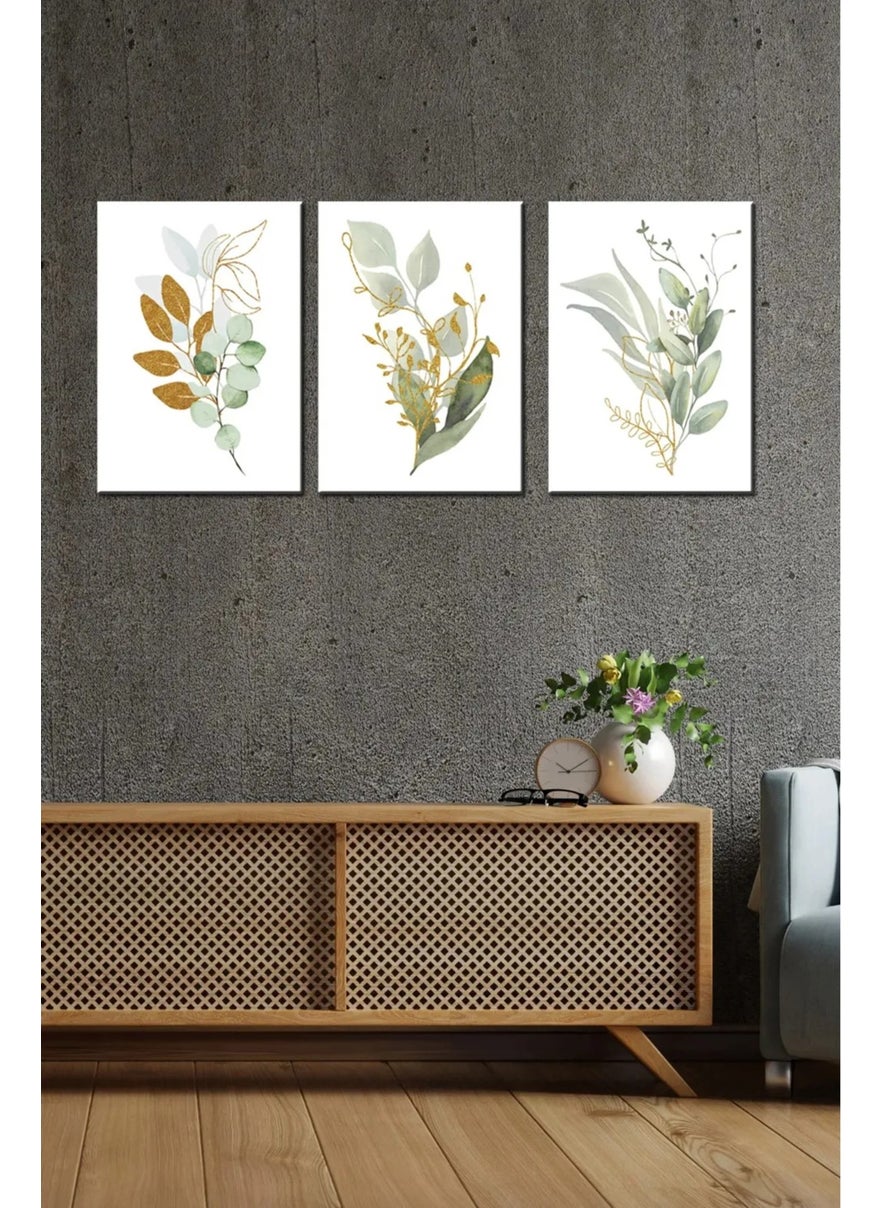 KutuTR Notpa 3-Piece Painting Set Green Tone Flowers Set 1  - Image 2