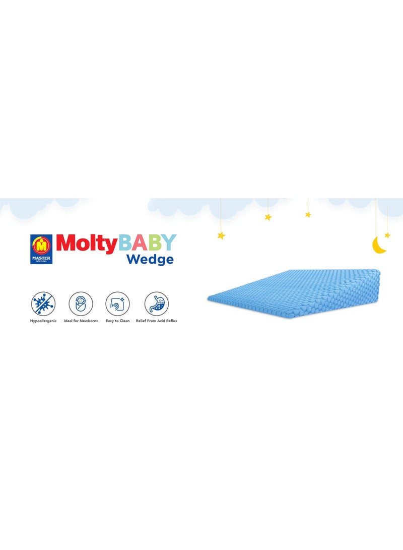 MoltyFoam Master MoltyFoam MoltyBaby Wedge Pillow | Safe and Comfortable Way | Adaptive Bed Assistance | Breathable Material | Easy To Clean | Improves Sleep Quality - Image 2