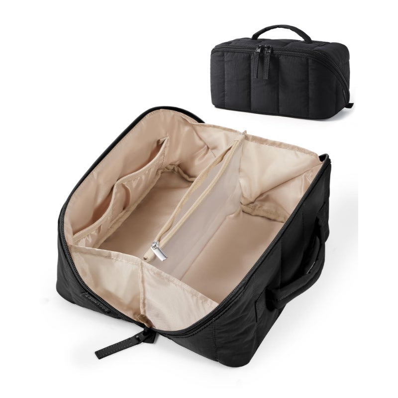 Layered Pillow Cosmetic Toiletry Bag with Large Capacity - Image 1
