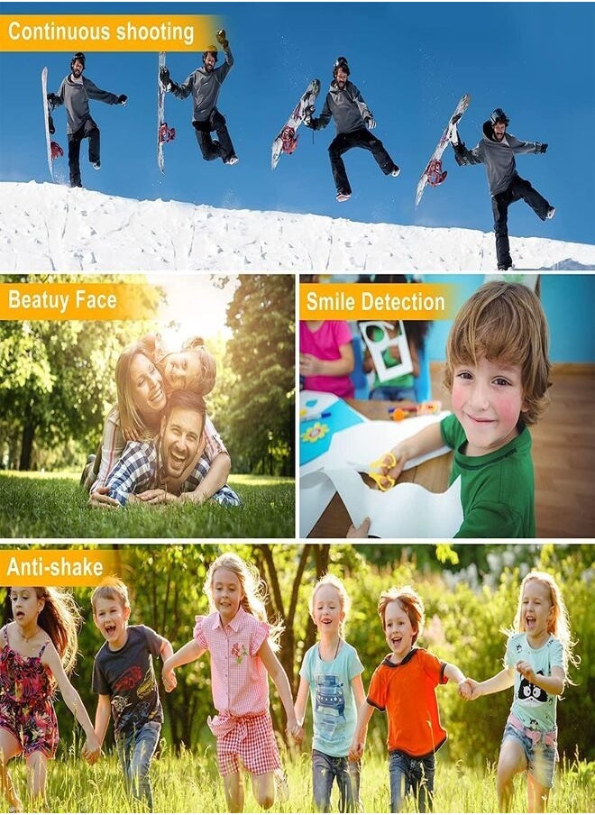 Generic Digital Camera, Kids Camera with 32GB Card FHD 1080P 48MP Vlogging Camera with LCD Screen 8X Zoom Compact Portable Mini Rechargeable Camera Gifts for Teens Students Boys Girls  - Image 5
