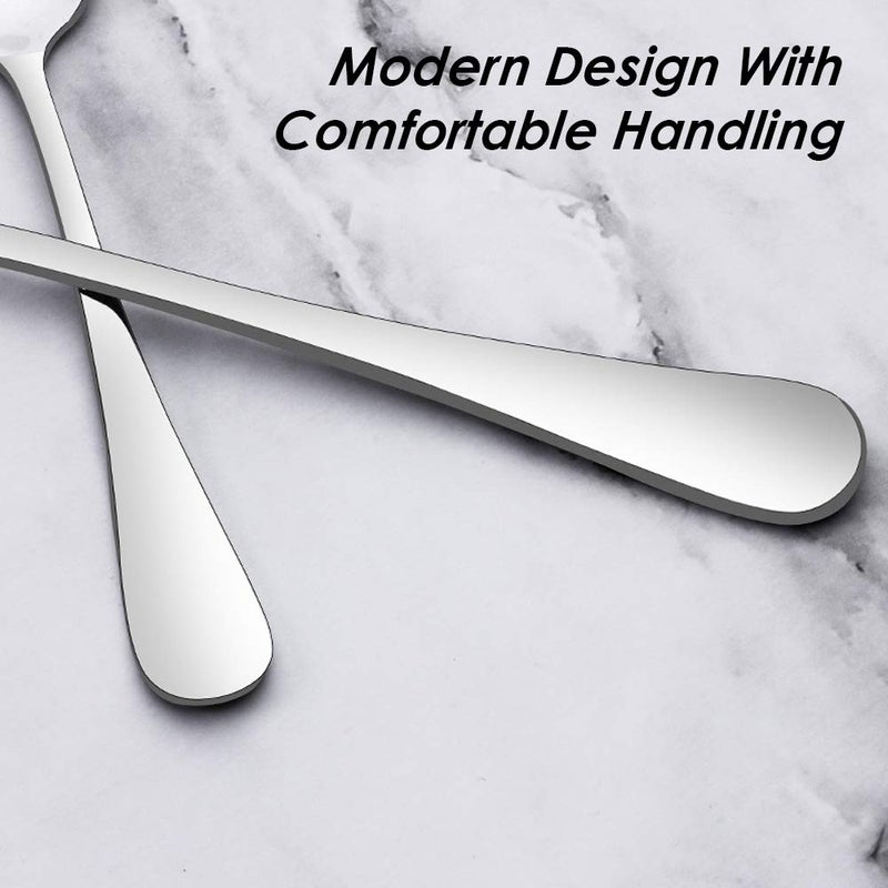 findTop Set of 12, Stainless Steel Dinner Forks and Spoons, findTop Heavy-duty Forks (8 Inch) and Spoons (7 Inch) Cutlery Set - Image 4