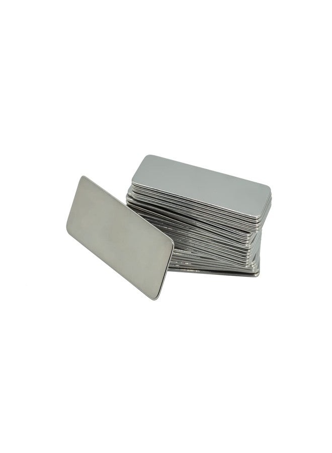 StayMax 304 Stainless Steel Engraving Blank Tags Rectangle Stamping Blanks Without Holes 1.96inch*0.7inch 25 Pack - Image 3