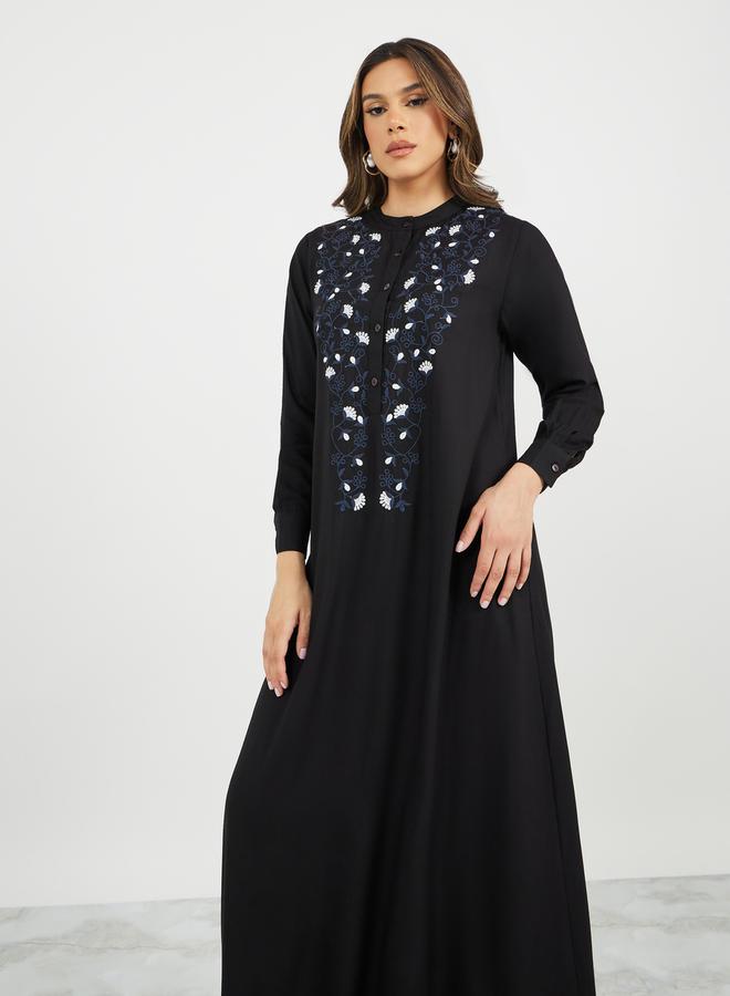 ستايلي جلابية - مطرزة بأزرار - Image 4