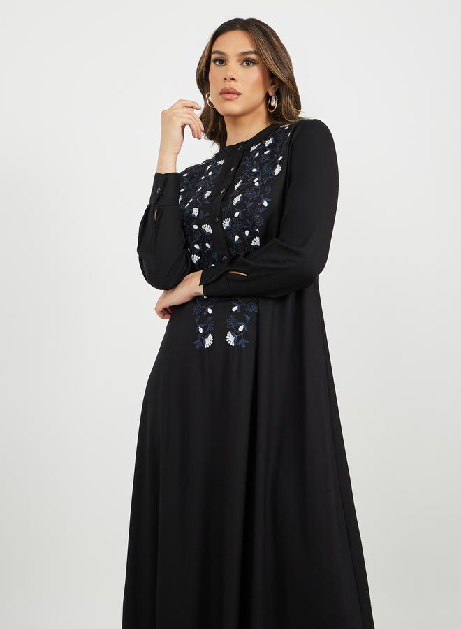 ستايلي جلابية - مطرزة بأزرار - Image 3