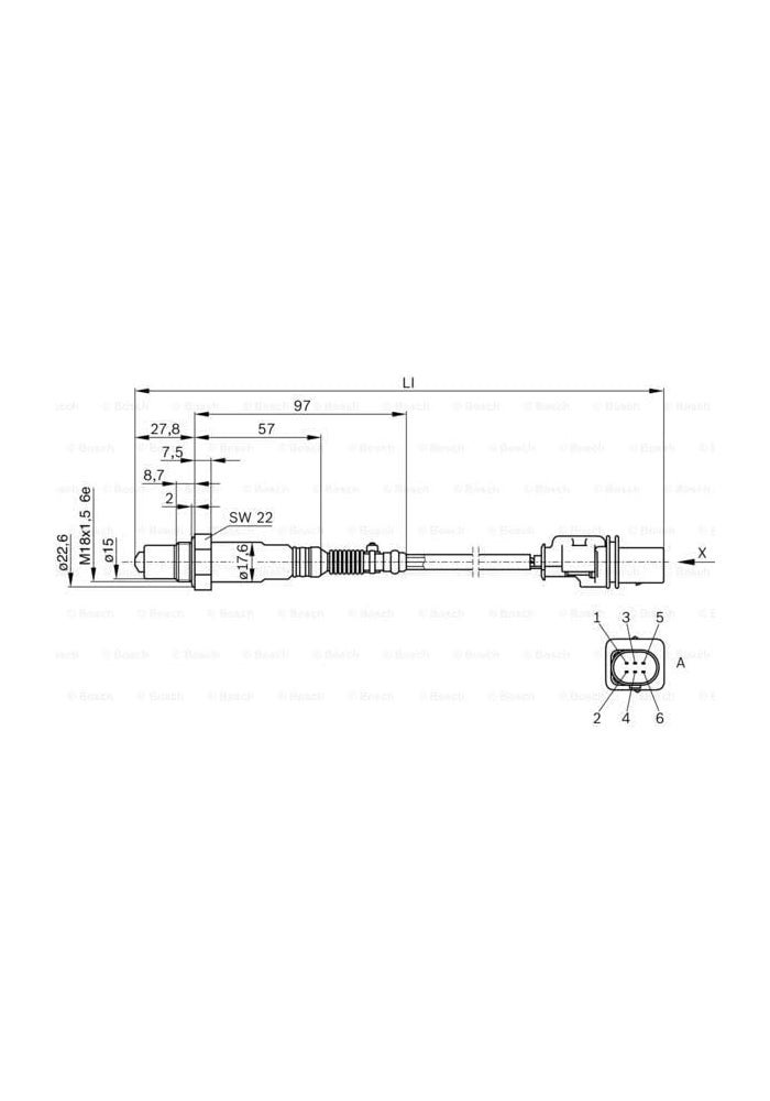 Bosch 0258017025 Lambda Sensor with Vehicle-Specific Connector - Image 4