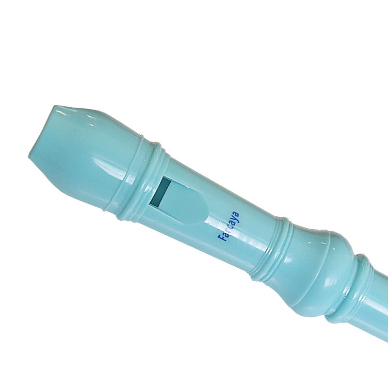 Farcaya 2-Piece Soprano Recorder Instrument for Beginners German Style C Key 8 Hole Descant with Clean Rods 2 Storage Cases (Pink+Light Blue) - Image 3