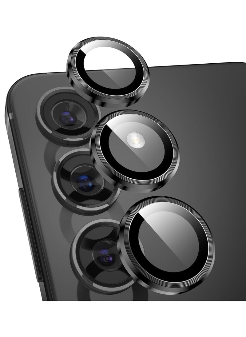 Generic for Samsung Galaxy A15 5G Camera Lens Protector, Scratch-Resistant HD Clarity Ultra-Thin 9H Tempered Glass with Aluminum Edging, Individual Metal Lens Cover (Black)  - Image 1