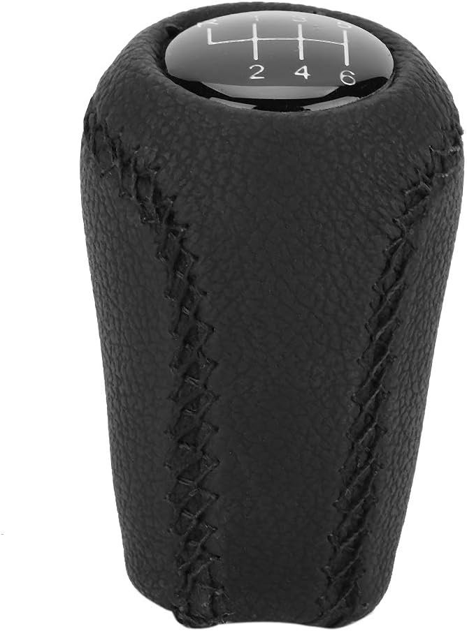 Car Gear Stick Shift Knob 5/6 Speed Knob Head, Manual Shift Knob Manual Transmission Stick Handle for Mazda 2005-2011, Leather Gear Lever Replacement Fit Most Manual Cars (6 Speed) - Image 1