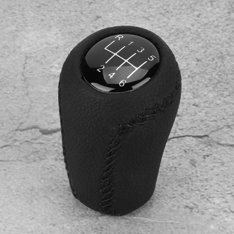Car Gear Stick Shift Knob 5/6 Speed Knob Head, Manual Shift Knob Manual Transmission Stick Handle for Mazda 2005-2011, Leather Gear Lever Replacement Fit Most Manual Cars (6 Speed) - Image 2