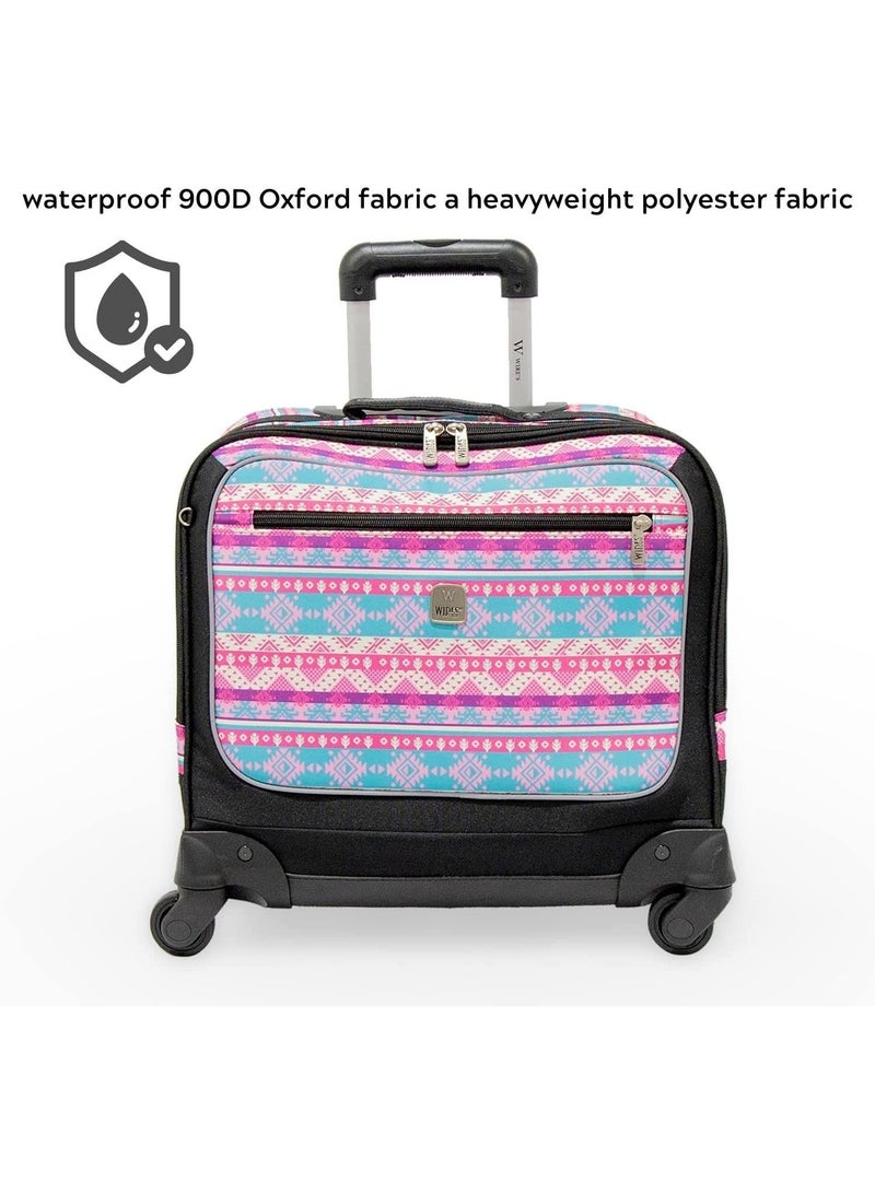 Wires 4 Wheeled Kids Trolley School Bag with Lunch Bag and Pencil Case for Girls - Image 2