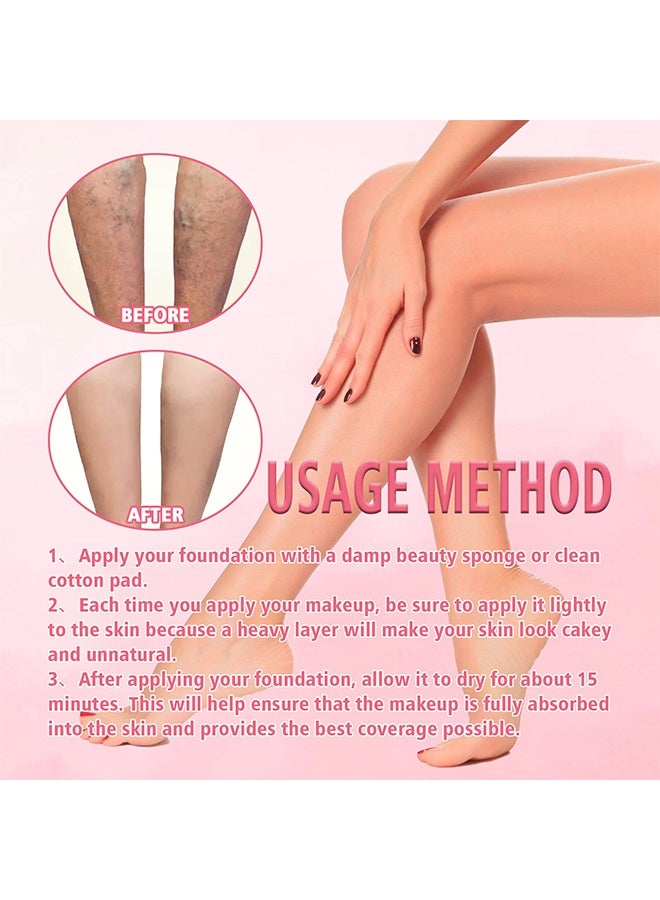 إيلهو كريم أساس مكياج الجسم 100 مل تغطية Perfector Tatoo Concealer مقاوم للماء يغطي ندبات الوشم للجسم - Image 4