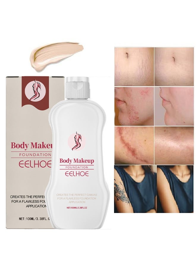 إيلهو كريم أساس مكياج الجسم 100 مل تغطية Perfector Tatoo Concealer مقاوم للماء يغطي ندبات الوشم للجسم - Image 1