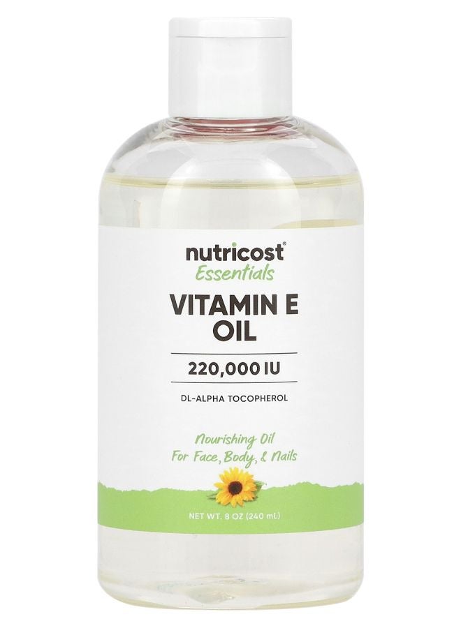 Nutricost Essentials Vitamin E Oil 8 oz (240 ml)