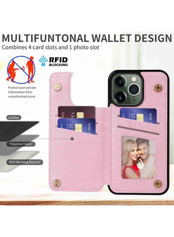 Zaboon Case For iPhone 11 Pro Max Printed Double Buckle RFID Anti-theft Phone Case - Image 2