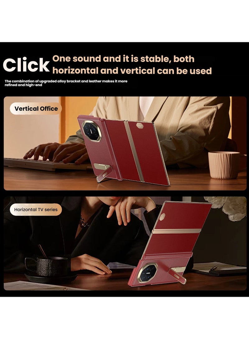 general Suitable for Huawei MateXTS Phone Case Case Box Style Luxury Business Style All-inclusive Protection with Universal Stand - Image 4