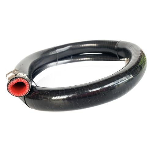 Bekelan 19MM 34 X 5FT Black High Temp Reinforced Silicone Heater Tubing Hose Radiator Coolant Straight LineWork Pressure 145PSI4ply Reinforced5MM Thick2 Clamp - Image 3