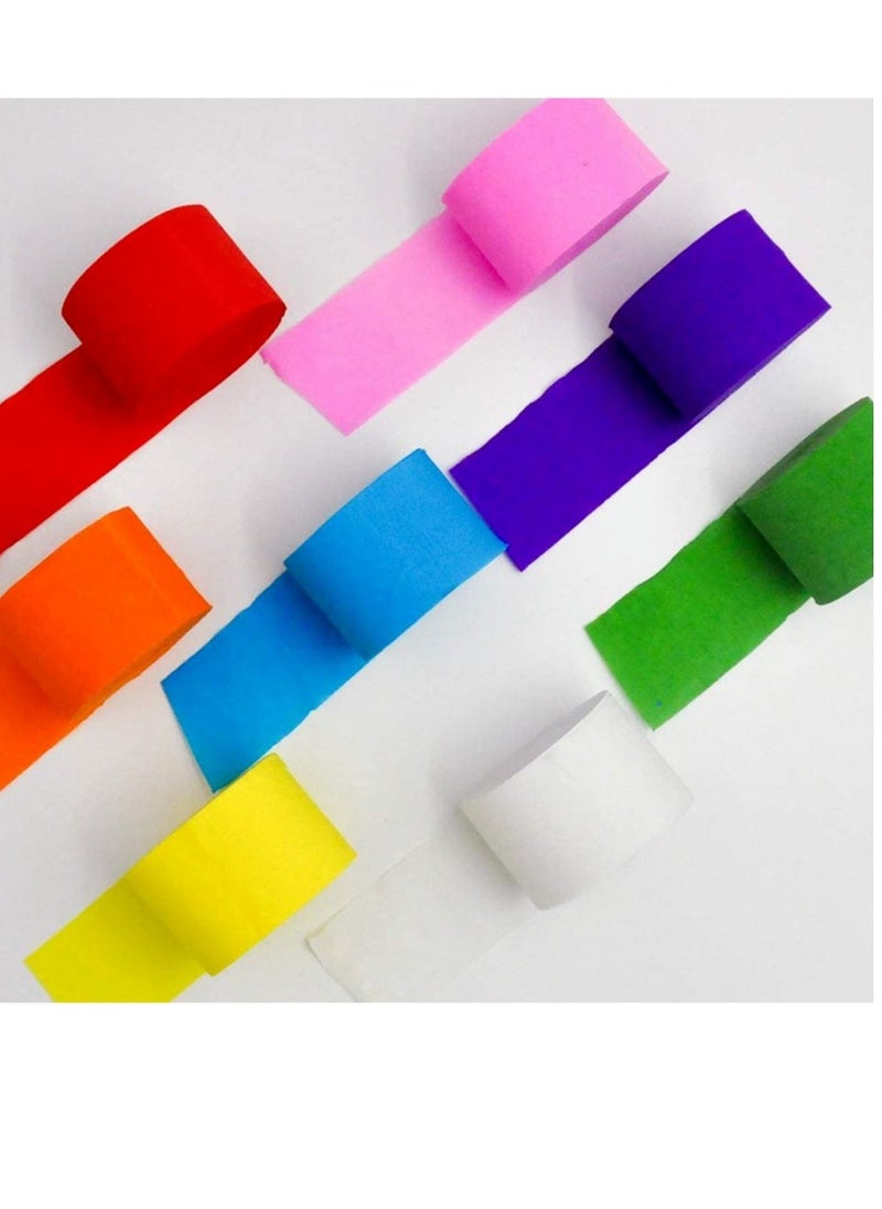FLAMINGO 12-Pieces Crepe Paper Streamer Multicolour  - Image 1