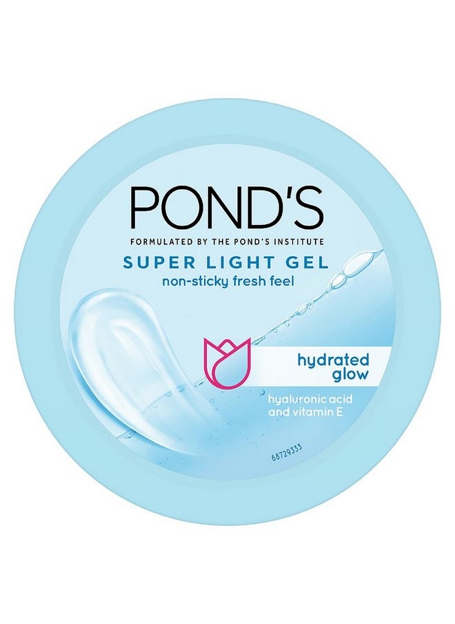 Pond's - Super Light Gel Oilfree Moisturizer 200G For Hydrated Glowing Skin With Hyaluronic Acid & Vitamin E 24Hr Hydration Nonsticky Spreads Easily & Instantly Absorbs - Image 1