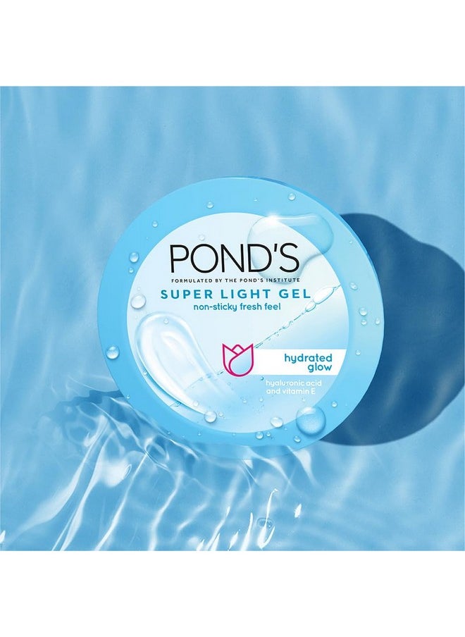 Pond's - Super Light Gel Oilfree Moisturizer 200G For Hydrated Glowing Skin With Hyaluronic Acid & Vitamin E 24Hr Hydration Nonsticky Spreads Easily & Instantly Absorbs - Image 1
