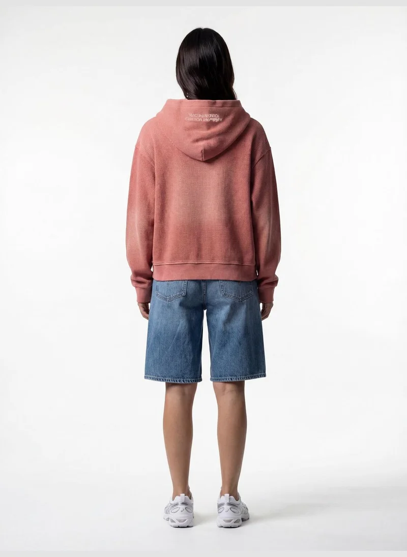 Prince Politique Dusty Pink Party Waffle Cotton Zip-Through Hoodie  | Best Price UAE