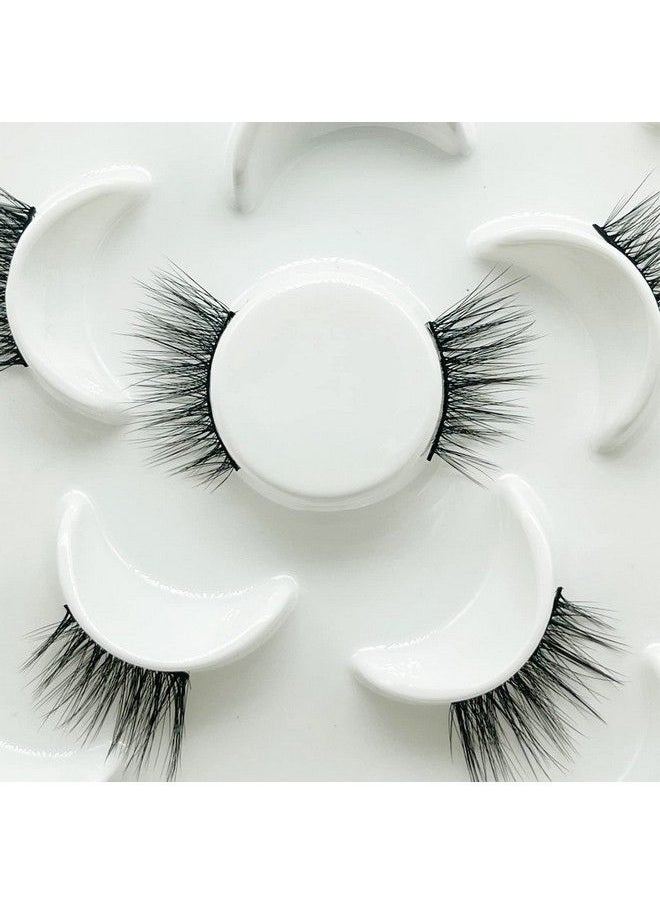DAODER False Eyelashes Half Lashes Natural Look Wispy Mink Lashes Fluffy Fake Eye Lashes Pack 3D Cat Eye Lashes Pack 10 Pairs(Half Lashes Fluffy)  - Image 4