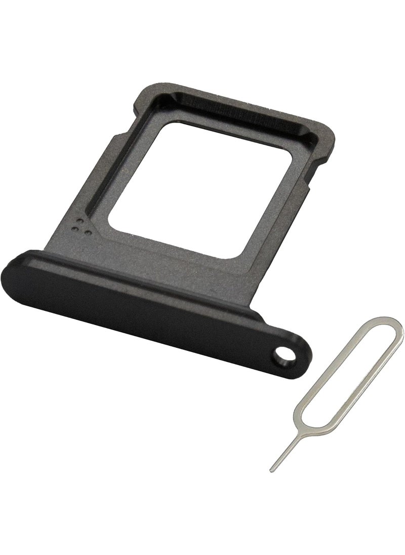 Mmobiel - MMOBIEL SIM Card Tray Compatible with iPhone 15 Pro15 Pro Max  SIM Slot Tray Holder  SIM Holder Replacement  Incl SIM Card Removal Tool and Waterproof Rubber Seal Ring  Black - Image 1