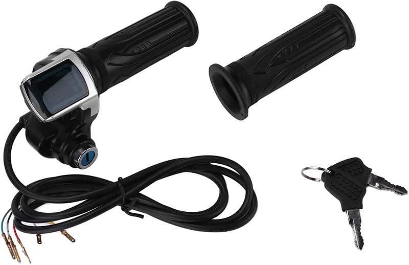 Qiilu 24V Electric Throttle Grip with LED Power Indicator - Compatible with Electric,Scooters,Motorcycles - Image 1