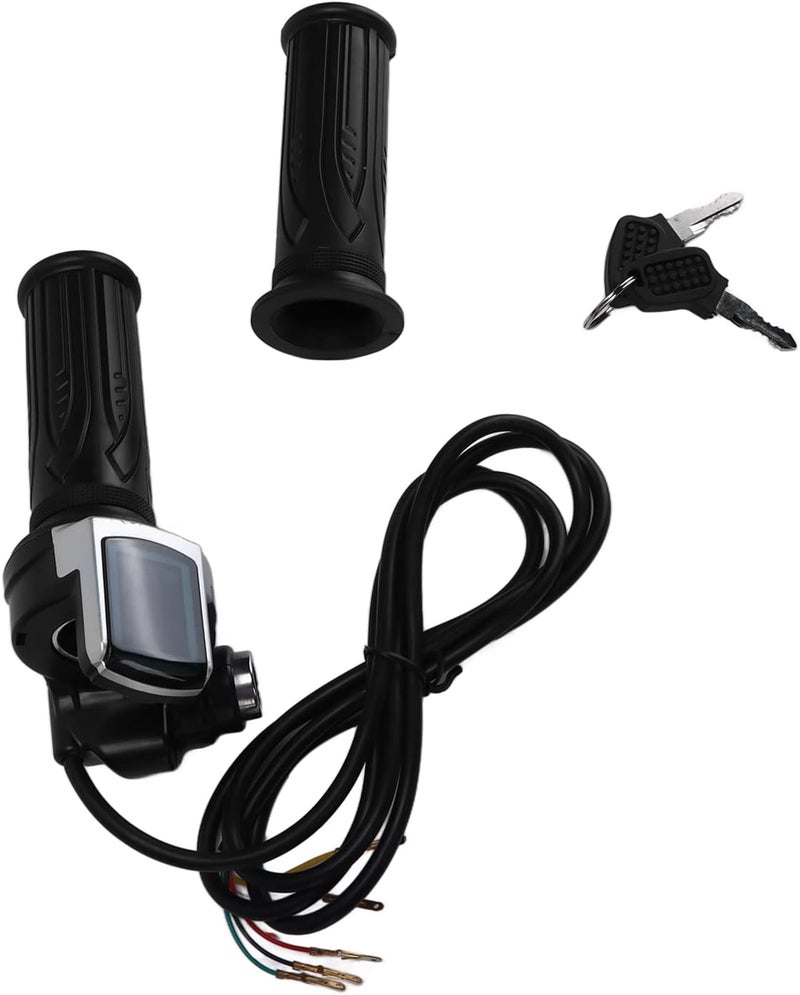 Qiilu 24V Electric Throttle Grip with LED Power Indicator - Compatible with Electric,Scooters,Motorcycles - Image 5