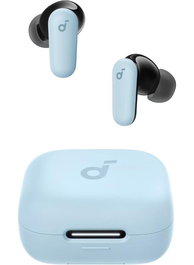 Soundcore R50i NC by Anker Noise Cancelling Earbuds, Strong and Smart Noise Cancelling, Powerful Bass, 45H Playtime, 2-in-1 Case and Phone Stand, IP54, Wireless Earbuds, Bluetooth 5.4, App Control Blue Blue - Image 1