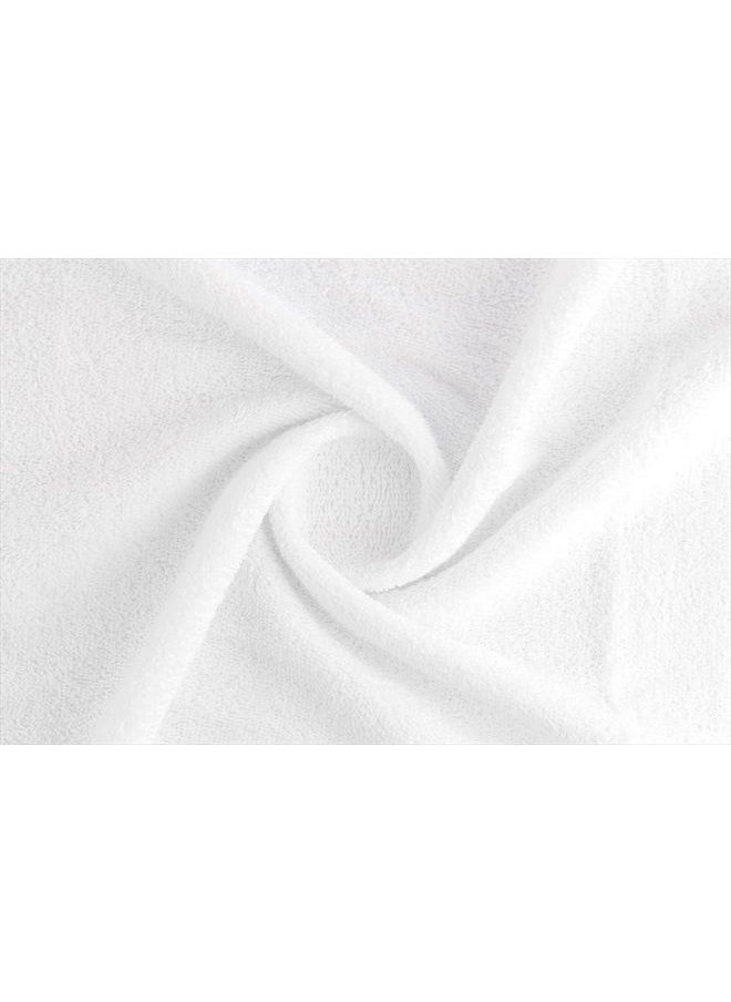 CASA COPENHAGEN Solitaire Designed in Denmark 600 GSM 2 Bath Towels 2 Hand Towels 2 Washcloths, Super Soft Egyptian Cotton 6 Towels Set for Bathroom, Kitchen & Shower - Bright White  - Image 4