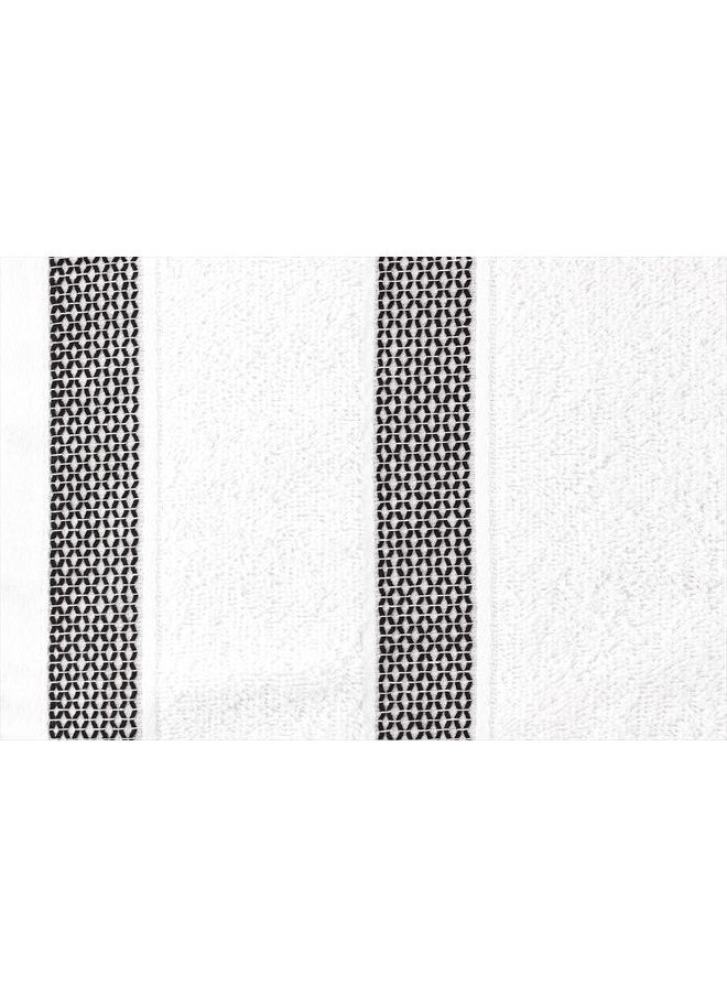 CASA COPENHAGEN Solitaire Designed in Denmark 600 GSM 2 Bath Towels 2 Hand Towels 2 Washcloths, Super Soft Egyptian Cotton 6 Towels Set for Bathroom, Kitchen & Shower - Bright White  - Image 5