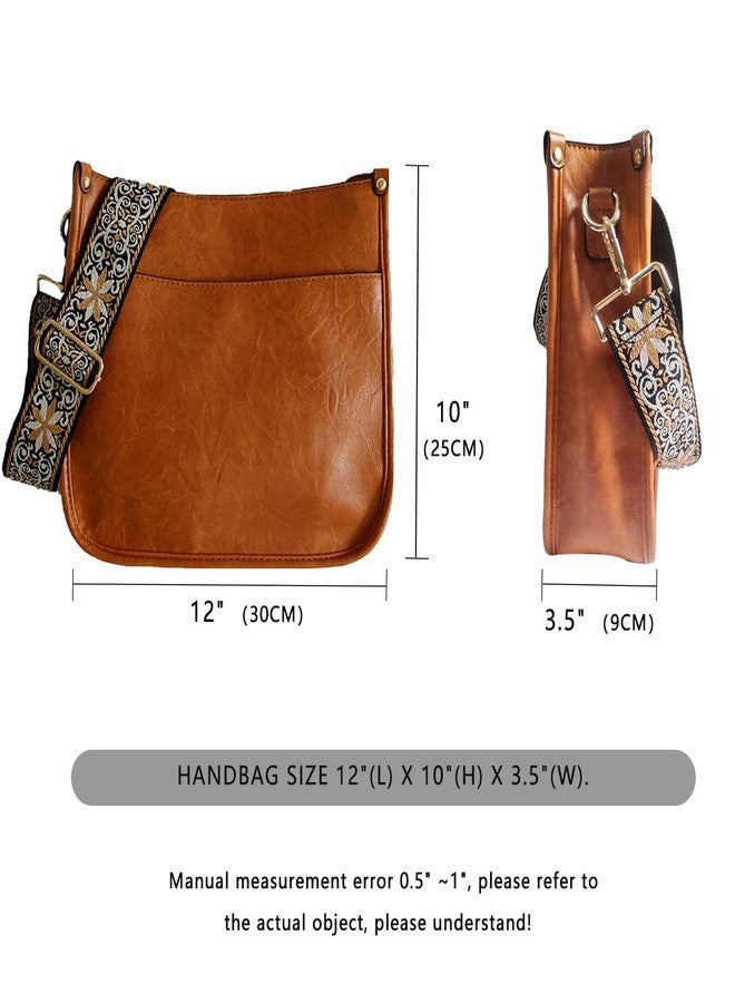 حقائب كروس بودي للنساء وحقائب هوبو من الجلد النباتي مع حزام عريض قابل للتعديل - Image 5