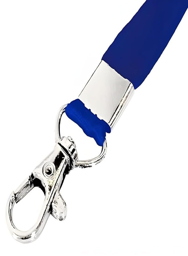 ANG Plastic ID Badge Holder, ID Badge Reel, Lanyard Blue (Pack of 10) - Image 4
