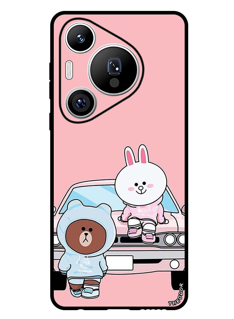 Theodor Protective Case Anti Scratch Shock Proof Bumper Cover For Huawei Pura 70 Pro Plus Kittey On Car - Image 1