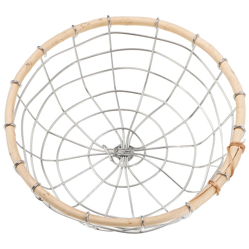 Small Metal Wire Fruit Basket Kitchen Tabletop Organizer For Snacks And Bread - Image 2