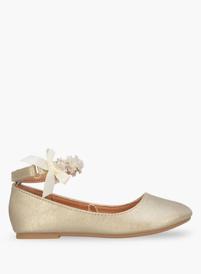 Girls Hook & Loop Ballerina Shoes