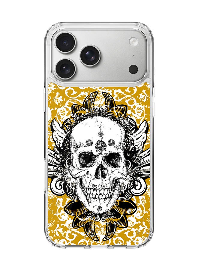 Stylizedd Classic Clear MagSafe Case for iPhone 17 Pro Max , Hybrid Soft Case Flexible Edges Anti Drop TPU PC Gel Thin Transparent Cover [ Designed for iPhone 17 Pro Max ] - Skull Cult - Image 1