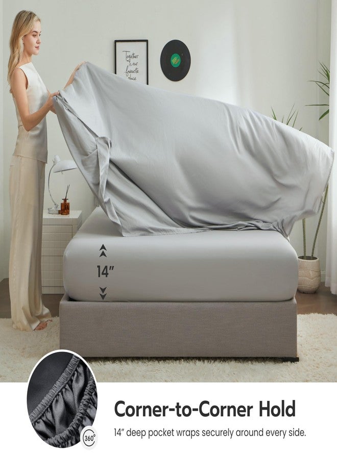 Joiedomi King Size Comforter Set with Sheets Dark Grey, 7 Pieces King Bedding Set with 1 Down Alternative Comforter, 1 Flat Sheet, 1 Fitted Sheet, 2 Pillowcases and 2 Pillow Shams, Bed in a Bag - Image 4