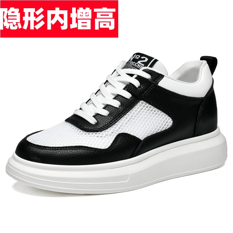 Summer Invisible Inner Height Increasing Men'S Shoes 7Cm Trendy Sneaker White Shoes Thick Bottom Height Increasing Shoes British Casual Sneakers - Image 2